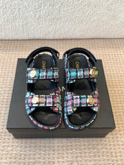 DAD SANDAL IN COLORFUL FABRIC