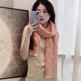 SCARF 195 CM IN MELON ORANGE WOOL 399810