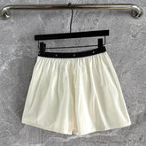 CC Short Ivory Black Cotton