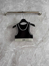 Joewe Sport Vest Black White Cotton