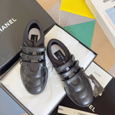CC MARY JANE SNEAKER IN BLACK LAMBSKIN