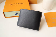 LV 25S SLENDER WALLET 11 IN BLACK EPI CALFSKIN