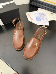 CC 25C Slingback Loafer Brown Patent Leather