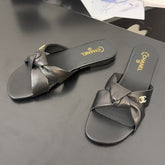 LACE MULE 2 CM IN BLACK LAMBSKIN