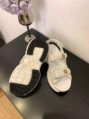 SANDAL 25S IN WHITE LAMBSKIN EMBOSED SNAKE PATTERN