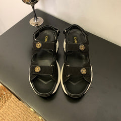 SANDAL 25S IN BLACK LAMBSKIN EMBOSED SNAKE PATTERN
