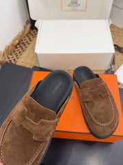 HM 25S MULE IN BROWN SUEDE