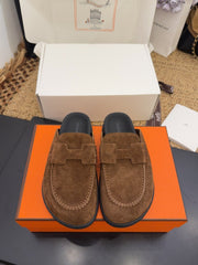 HM 25S MULE IN BROWN SUEDE