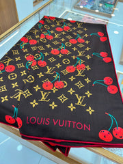 LV SCARF 135 CM IN WOOL MIX SILK 735873