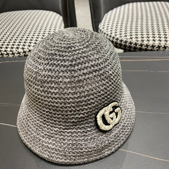 BUCKET HAT IN STEEL GRAY WOOL 389116