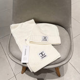 SET BEANIE HAT AND SCARF WHITE 427885