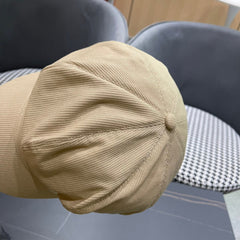 BAKER BOY HAT IN COSMIC LATTE BEIGE COTTON 429849