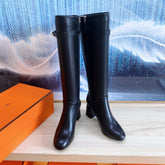 STORY BOOT 7 CM IN BLACK LAMBSKIN