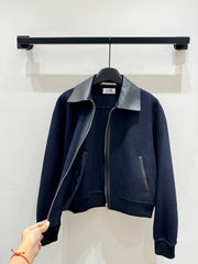 HERMES 25S CASHMERE COAT WITH SHEARLING COLLAR 251