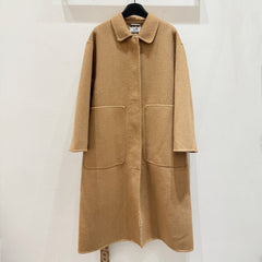 HERMES 25S LONG CASHMERE COAT 155