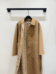 HERMES 25S LONG CASHMERE COAT 155