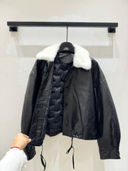 MAX MARA 25S SHEEPSKIN AND MINK FUR COAT 154