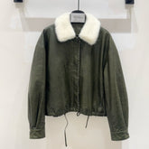 MAX MARA 25S SHEEPSKIN AND MINK FUR COAT 153