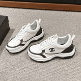 CC CLASSIC SNEAKER IN WHITE MIX BLACK LAMBSKIN