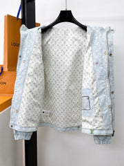 LV BUE PASTEL MONOGRAM DENIM JACKET 239527