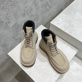 HADDOCK LACE-UP ANKLE BOOT IN KHAKI BROWN SUEDE