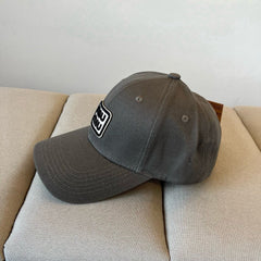 MM BASEBALL CAP IN DARK GREY KHAKI FABRIC STYLE 1