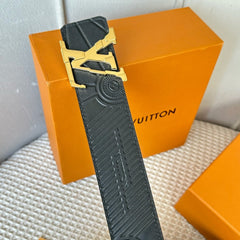 LV 25S BELT 40 MM IN BLACK CALFSKIN 593225
