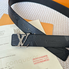 LV 25S BELT 40 MM IN BLACK CALFSKIN 593226