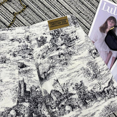 Dior 25C Short Toile de Jouy Scotland Pattern 228386