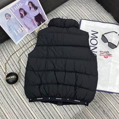 MONCLER 25S SLEEVELESS STAND-COLLAR JACKET 225