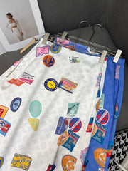 PRINTED MAXI DRESS MULTICOLOR POLYESTER 266721