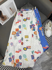 PRINTED MAXI DRESS MULTICOLOR POLYESTER 266721