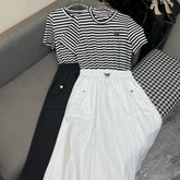 PRAD ROUND NECK DRESS 25S IN POLYESTER 266689