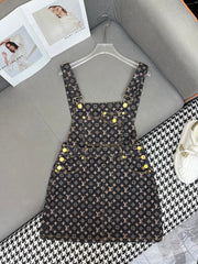LV NEW DENIM OVERALL DRESS 269064