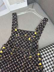 LV NEW DENIM OVERALL DRESS 269064