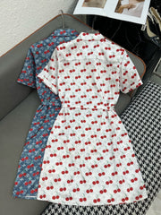 LV SHIRT DRESS CHERRY 25S IN POLYESTER 266624