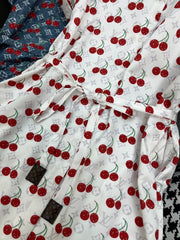 LV SHIRT DRESS CHERRY 25S IN POLYESTER 266624