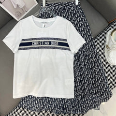 DIOR T-SHIRT AND SKIRT SET 269021