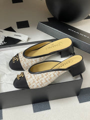 BUBBLE 30 MM IN BLACK FABRIC AND MIX COLOR TWEED