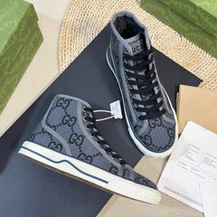 GG Tennis 1977 High Top Sneaker Black Grey Caro