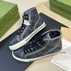 GG Tennis 1977 High Top Sneaker Black Grey Caro