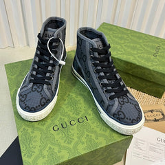 GG Tennis 1977 High Top Sneaker Black Grey Caro
