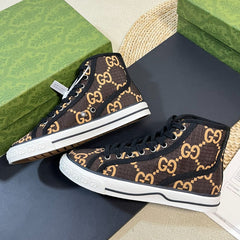 GG Tennis 1977 High Top Sneaker Black Brown Caro
