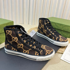 GG Tennis 1977 High Top Sneaker Black Brown Caro