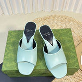 GG Women's Heeled Sandals Vivid Sky Blue