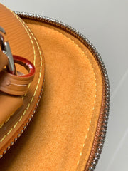 ALMA BB BAG 23 IN BRONZE BROWN GRAIN EPI COWHIDE