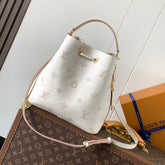 NÉONOÉ 26 IN WHITE AND PINK MONOGRAM CANVAS