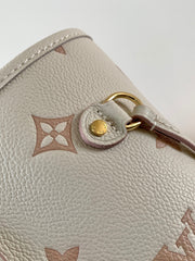 NEVERFULL MM TOTE BAG 32 IN WHITE MIX PINK CALFSKIN