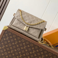 ANYTIME FLAP BAG 30 IN GRAY MONOGRAM CALFSKIN