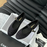 MARY JANE SHOES BLACK CORDUROY TWILL FABRIC